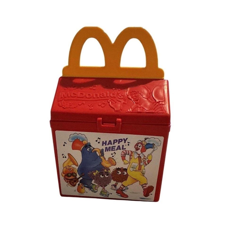 VTG Fisher-Price McDonald's Happy Meal Lunch Box Kids Red 1989 Vintage Toy